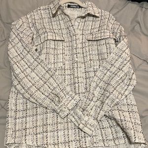 Misguided boucle shacket